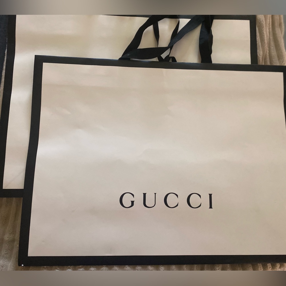 Gucci retail shoppers, shoes boxes w/dust bags